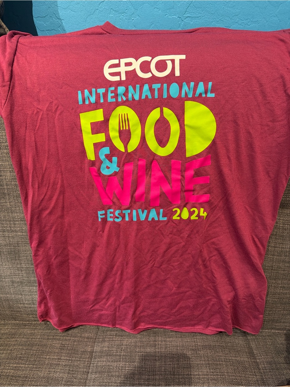 EPCOT International Food & Wine Festival 2024 T-Shirt - Berry Pink